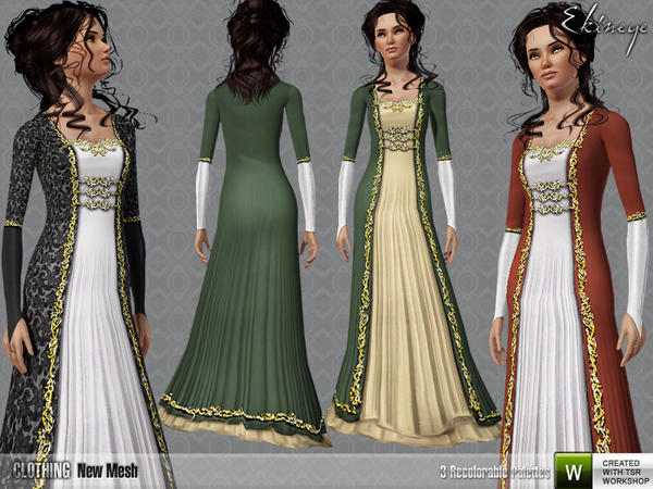 Sims 3 — Ekinege - Queen Dress by ekinege —
