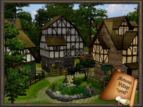 Sims 3 — Medieval Village -Furnished- by ayyuff — Furnished Medieval Village.