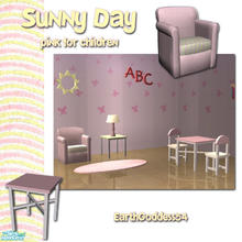 Sims 2 — Sunny Day in Pink by EarthGoddess54 — This set designed specifically for children, hence the miniature sizes!