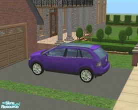Sims 2 — Ford Edge - Blue by SimMonte — A recolor of the Ford Edge in Blue.