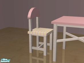 Sims 2 — Sunny Day in Pink - Chair by EarthGoddess54 — Part of the Sunny Day in Pink set. Please get the mesh from the
