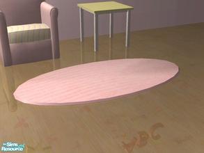 Sims 2 — Sunny Day in Pink - 2x1 Oval Rug by EarthGoddess54 — Part of the Sunny Day in Pink set. Please get the mesh from