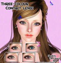 Sims 3 — Three-colour contact lens-Juzhitu by juzhitu — The same style of both Male and Female. This Contact Eye is