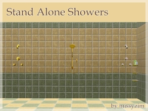 Sims 3 — Stand Alone Showers by missyzim — Stand alone versions of the EA showers.