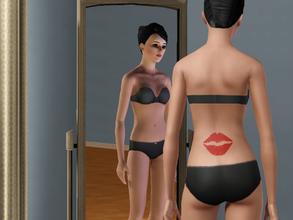 Sims 3 — Sim Lips Tattoo by shelwass — Do your sims want to commemorate the kisses given to them by loved ones? Now they