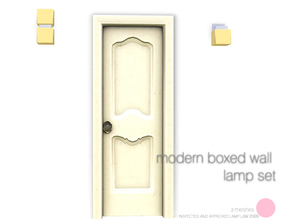 Sims 3 — Modern Boxed Wall Lamp Set by DOT — Modern Boxed Wall Lamp Set Sims 3 Lamps by DOT of The Sims Resource