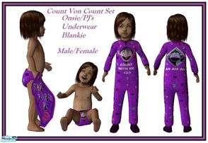 Sims 2 — Count Von Count Set by sinful_aussie — Cute Set featuring the Count from sesame street. Male/Female 