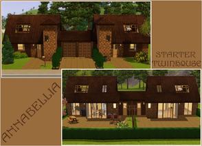 Sims 3 — Annabellia Twinhouse Starter by Youlie25 — Here is a twin house, again. But it's a starterhouse. Ideal for not