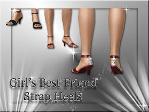 Sims 3 — Girl's Best Friend-Strap Heels by fantasticSims — Sexy, stylish heels for YA/A female sims. Heels have a diamond