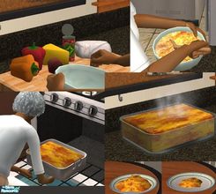 Sims 2 — Mexican Casserole (Group Meal Only) by TheNinthWave — The Mexican casserole is available for lunch and dinner