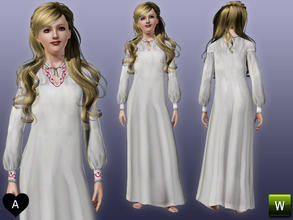 Sims 3 — agapi r - Medieval nightwear by agapi_r — Medieval nightwear for your young adult/adult female. There is two