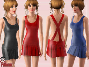 Sims 3 — Daily Stylish Dress by RedCat — 1 Recolorable Pallet. 3 Styles. Mesh by LianaSims3. ~RedCat