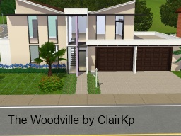 Sims 3 — The Woodville by clairkp — A modern family home that won't break the budget. Featuring 4 bedroom, the master