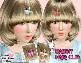 Sims 3 — Rabbit Hair Clip-Juzhitu by juzhitu — The hair clip is a little reflective when in the CAS,but it looks normal