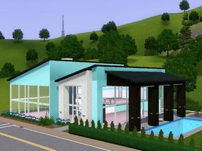 Sims 3 — Wells Road by skagrl7250 — 3 bedrooms, 2.5 bathrooms, living room, family room, office, pool, large yard.