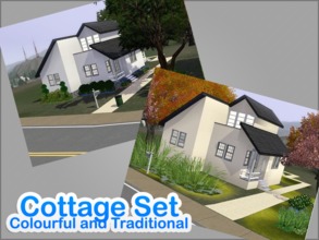 Sims 3 — MD Cottage Set (2 Remakes Of 1 House) by modern_designs — 2 Cottages...Same layout, different landscaping.