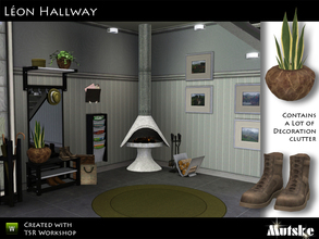 Sims 3 — Hallway Leon by Mutske — Need a modern hallway for your sims? This is the one you need to get. The set contains