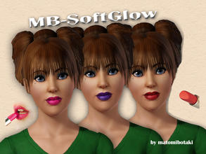 Sims 3 — MB-SoftGlow by matomibotaki — MB-SoftGlow by matomibotaki, lipstick for your sims-ladies, recolorable. Enjoy
