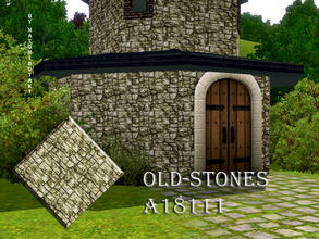 Sims 3 — Old-Stones-A18111 by matomibotaki — Stone pattern in grey, beige and light grey, 3 channel, to find under