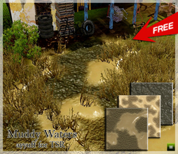 Sims 3 — Muddy Waters by ayyuff — 3 new terrain paints..