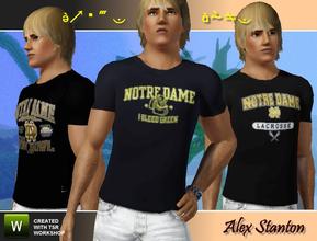 Sims 3 — T-Shirts Notre Dame by alex_stanton1983 — Wear this T-shirt Notre-Dame if you want to look like something by