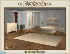 Sims 2 — Stephanie Bedroom [Light] by EarthGoddess54 — A light recolor of the Stephanie Bedroom set. Get the free meshes