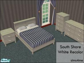 Sims 2 — South Shore - White Recolor by sims4me — A white recolor of sim_man123\'s South Shore Bedroom!