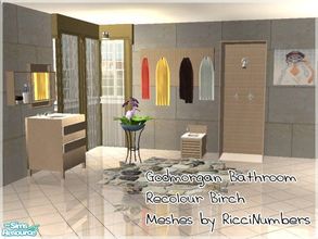 Sims 2 — Godmorgan Bathroom recolour Birch by mky1374 — Meshes by Ricci Numbers.