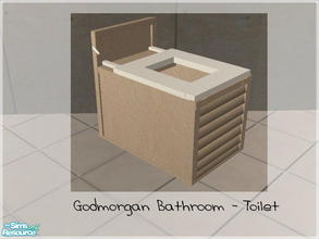 Sims 2 — Godmorgan Bathroom - Toilet by mky1374 — Meshes by Ricci Numbers.