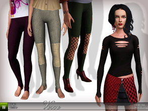Sims 3 — FS 53 Verve by katelys — Two new leggins and a top - all in a distinctive indie style. Hand-painted as usual.
