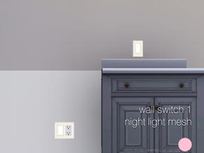 Sims 3 — Wall Switch 1 Nightlight Lamp Mesh by DOT — Wall Switch 1 Nightlight Lamp Mesh Lamps by DOT of The Sims Resource