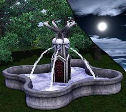 Sims 3 — Gothic Fountain by Tanchi — Gothic Fountain is executed in Gothic style. It becomes a worthy ornament for fans