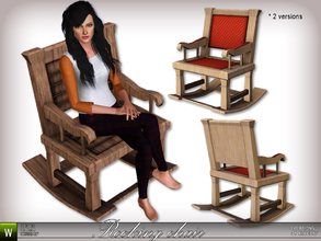Sims 3 — Rocking chair by katelys — New stylish armchair. Makes every room feel like home. Does not actually swing:) I