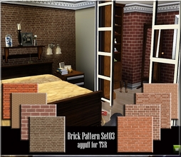 Sims 3 — Brick Pattern Set03 by ayyuff — 8 new brick patterns.
