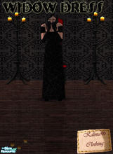 Sims 2 — Widow Dress by Kalinia — This is a Widow Dress that I made..I was very depressed when I was making it..No mesh