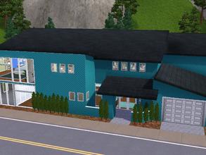 Sims 3 — Tater Street by skagrl7250 — 3 bedrooms, 2.5 bathrooms, living room, family room, office, gym/game room, garage,