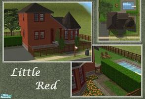 Sims 2 — Little Red by -kalisa- — This small house is perfect for a single sim, or a couple. Fully furnished, no custom