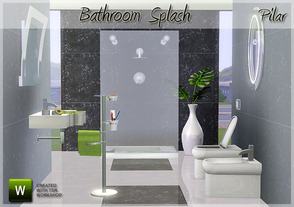 Sims 3 — Bathroom Splash by Pilar — Splash Lighting does not work as a mirror, is light 
