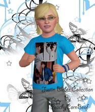 Sims 3 — Bieber Fever Shirt by peachycornbeef2 — A cute Justin Bieber Shirt for lil girl sims who are a huge bieber fan!
