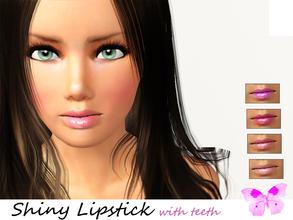 Sims 3 —  Shiny Lipstick with teeth  by steadyaccess — Shiny Lipstick with teeth for females from teen to elder! Happy