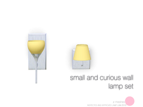 Sims 3 — Small Shade And Curious Wall Lamps Set by DOT — Small Shade And Curious Wall Lamps Set Sims 3 Lamps by DOT of