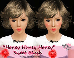 Sims 3 — Sweet Blush-Juzhitu by juzhitu — Happy valentine's day! This sweet blush can be used by both Male and Female.