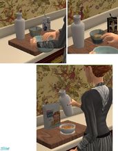 Sims 2 — Vintage Breakfast Foods by TheNinthWave — Included in the set are 3 Turn of The Century breakfast foods. Cream