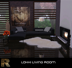 Sims 3 — Lokki Living Room by Roan_ — This is my 1st set after my so long break. Set includes a sofa, cushions, a