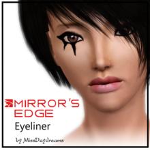 Sims 3 — Mirror's Edge Eyeliner by MissDaydreams — Mirror's Edge Eyeliner It's look is inspired by the makeup of Faith