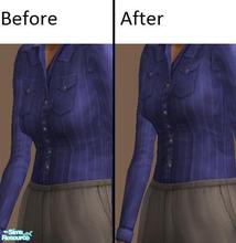 Sims 2 — Firmer Granny On Cowgirl Mesh - Blue by TheNinthWave — This is the blue recolor of the firmer elder female