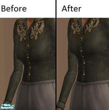 Sims 2 — Firmer Granny On Cowgirl Mesh - Black by TheNinthWave — This is the black recolor of the firmer elder cowgirl