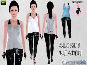 Sims 3 — Secret Weapon outfit by sims2fanbg — .:Secret Weapon:. Outfit with bottom and top in 3