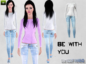 Sims 3 — Be with You outfit by sims2fanbg — .:Be with You:. Outfit with jeans and jacket in 3