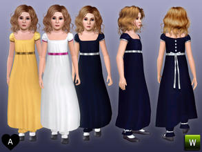 Sims 3 — agapi r - Regency dress for child by agapi_r — Regency dress for child is another dress in my Regency clothes